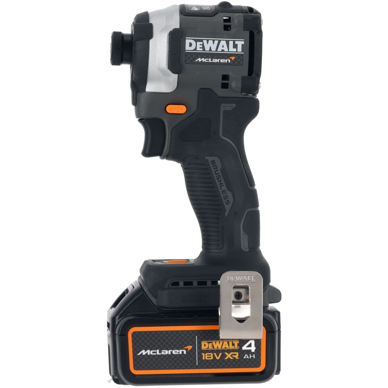 Шуруповерт DEWALT McLaren Limited Edition DCF85MM2T, 18 В, 205 Нм, 3800 уд/мин, с 2 АКБ 4 Ач и ЗУ, в кейсе TSTAK (DCF85MM2T-QW)
