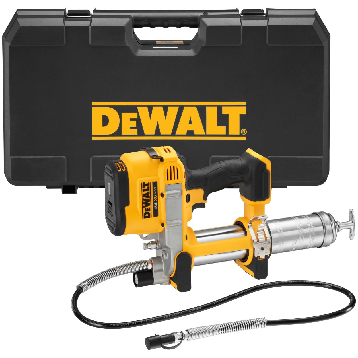Аккумуляторный смазочный пистолет DEWALT DCGG571NK, 18 В, без АКБ и ЗУ, в кейсе (DCGG571NK-XJ/U), уцененный товар