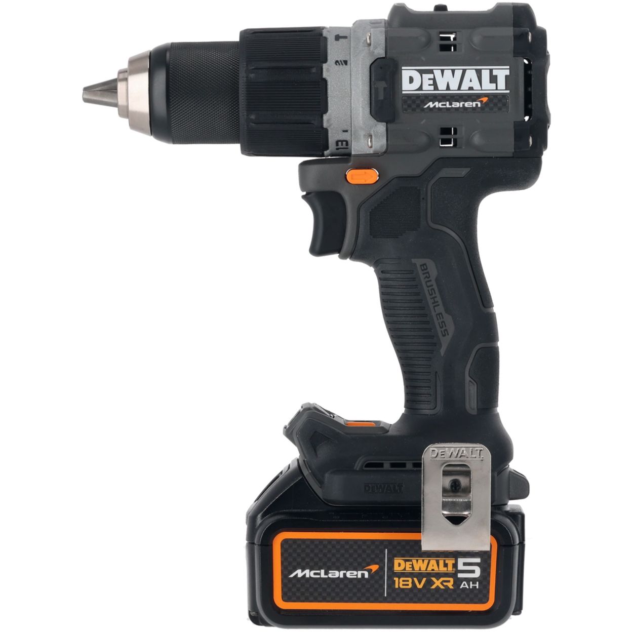 Аккумуляторный набор DEWALT McLaren Limited Edition DCK200MP2T: дрель-шуруповерт + шуруповерт, с 2 АКБ 5 Ач и ЗУ, в кейсе TSTAK