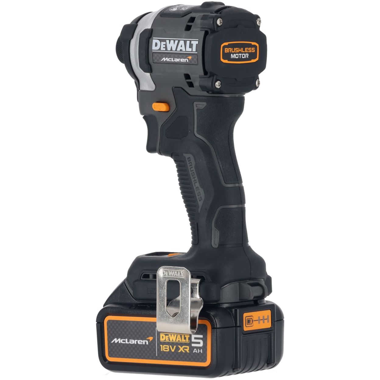 Аккумуляторный набор DEWALT McLaren Limited Edition DCK200MP2T: дрель-шуруповерт + шуруповерт, с 2 АКБ 5 Ач и ЗУ, в кейсе TSTAK