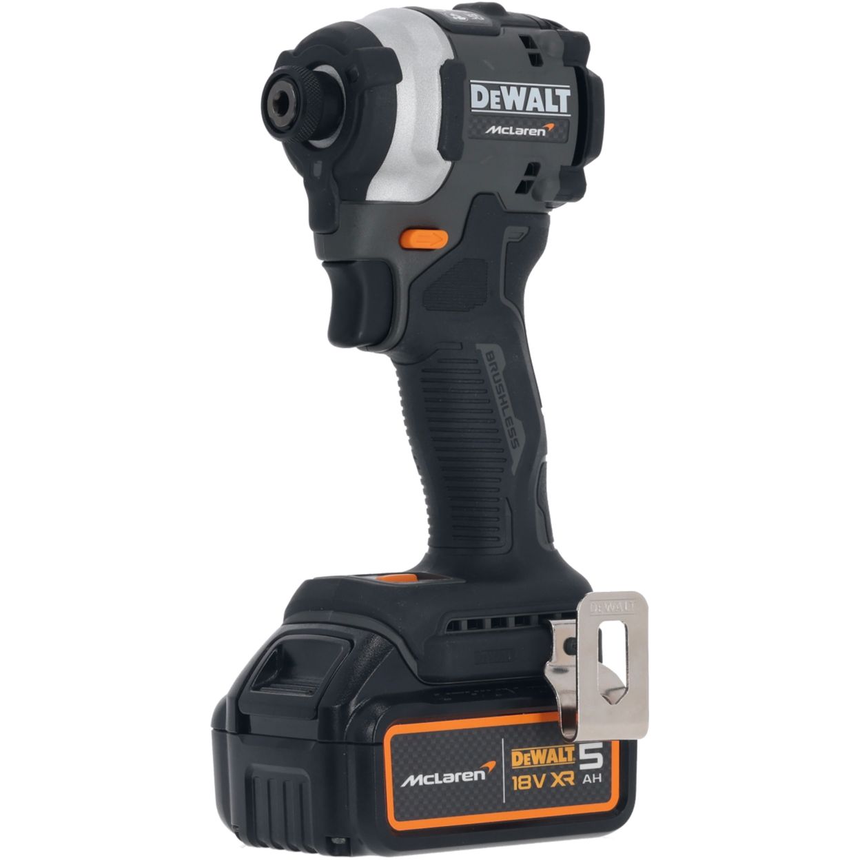 Аккумуляторный набор DEWALT McLaren Limited Edition DCK200MP2T: дрель-шуруповерт + шуруповерт, с 2 АКБ 5 Ач и ЗУ, в кейсе TSTAK